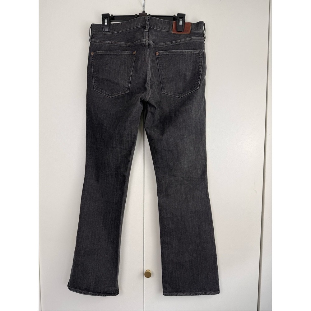 Madewell Mens Black Straight Leg Denim Jeans Authentic Flex Size 30x32 Eco - Picture 2 of 10